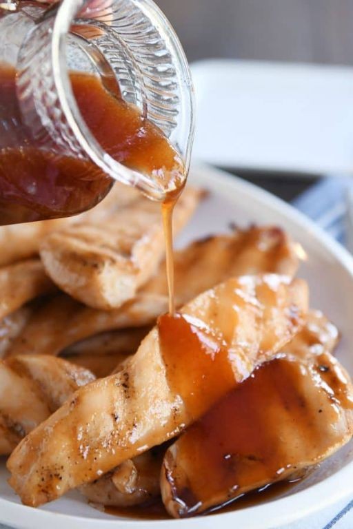 Sweet and Sour Grilled Chicken Strips