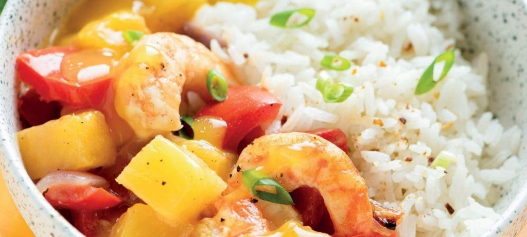 Sweet and Sour Shrimp Fried Rice