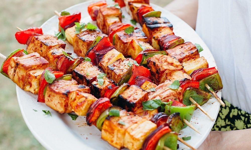 Sweet and Sour Tofu Skin Skewers
