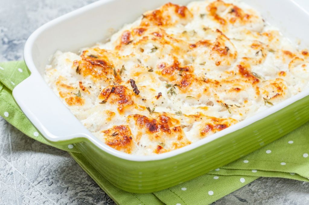 Swiss Chicken and Potato Gratin