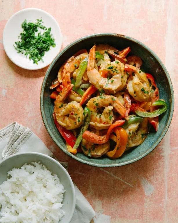 Tabasco Pepper and Garlic Shrimp Stir-Fry