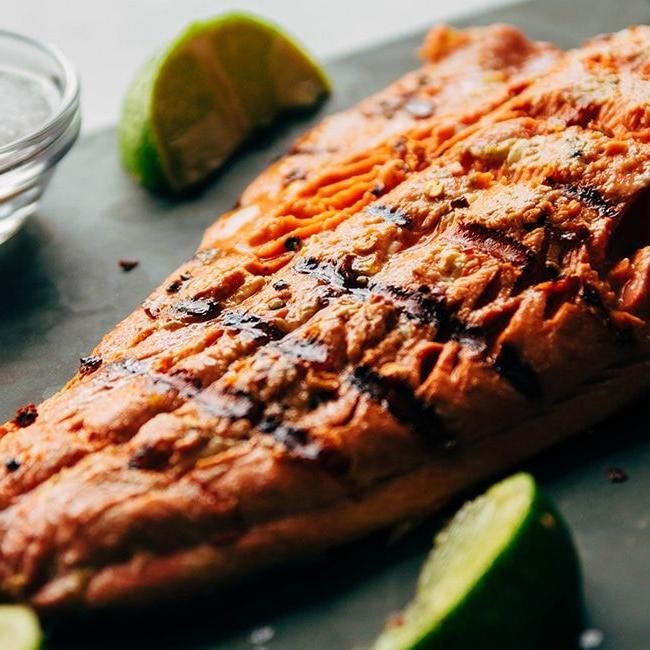 Tabasco Pepper and Lime Grilled Salmon