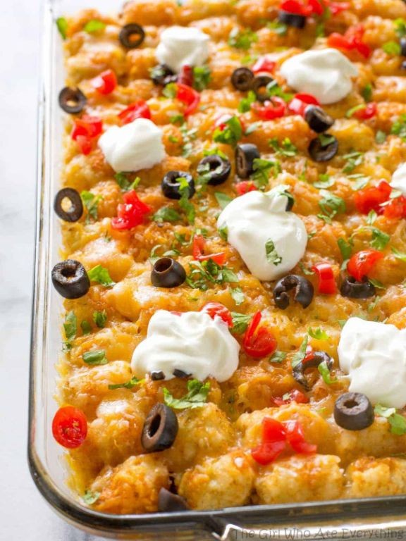 Taco Tater Tot Casserole