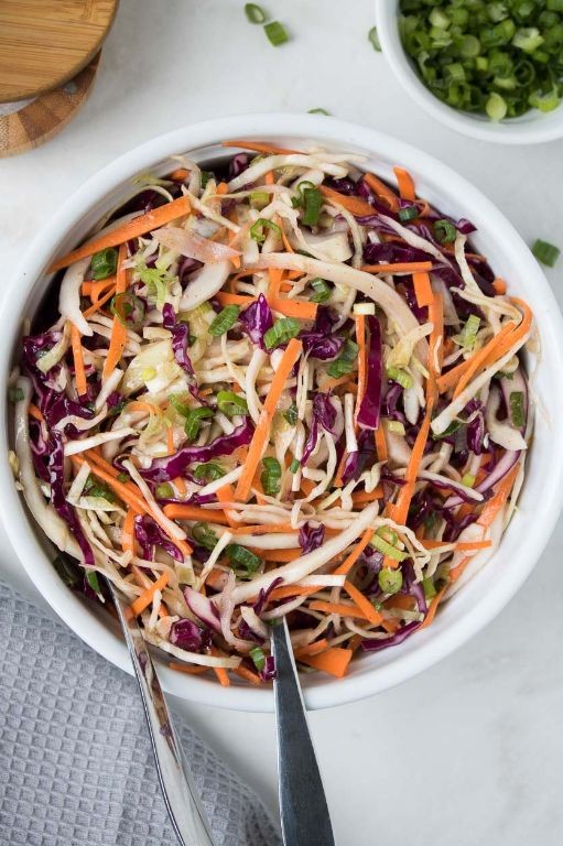 Tangy Coleslaw with Apple Cider Vinegar