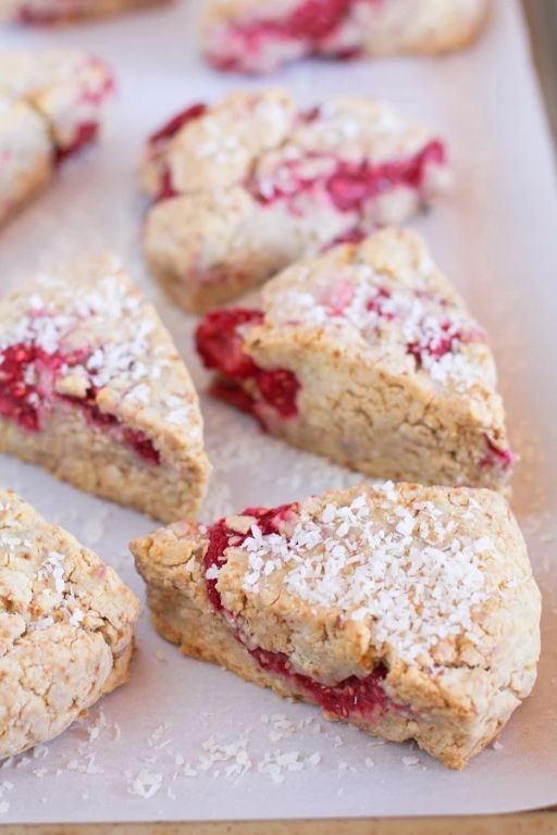 Tangy Vegan Raspberry Scones