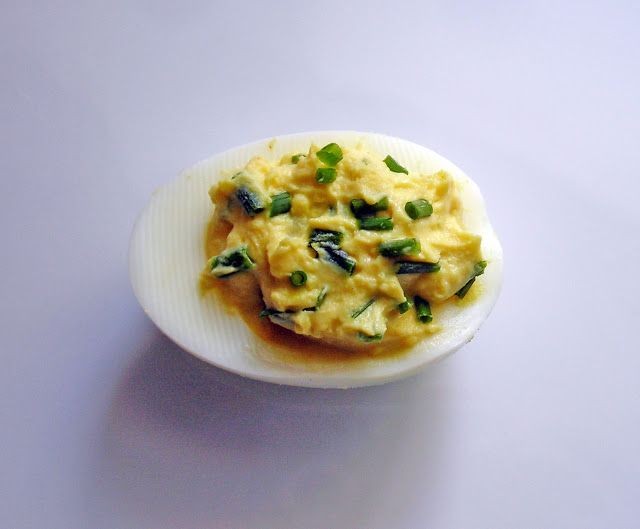 Tarragon and Chive Deviled Eggs