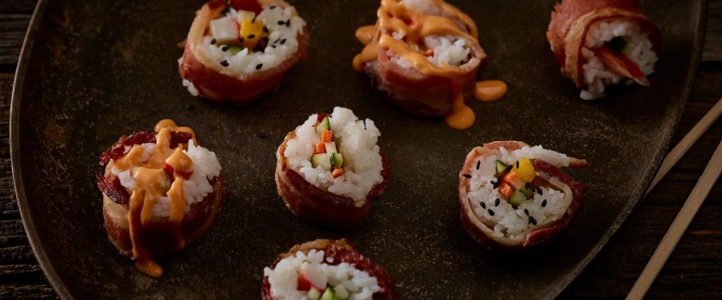 Tempura Bacon Sushi Bites