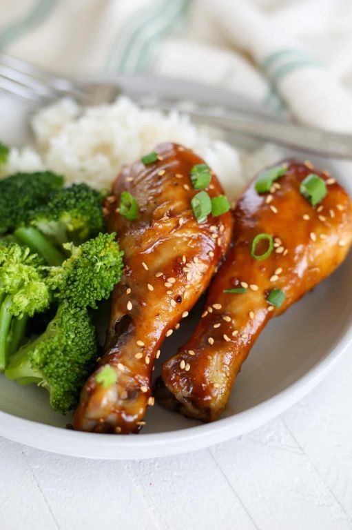 Teriyaki Chicken Drumsticks with Sesame Seeds