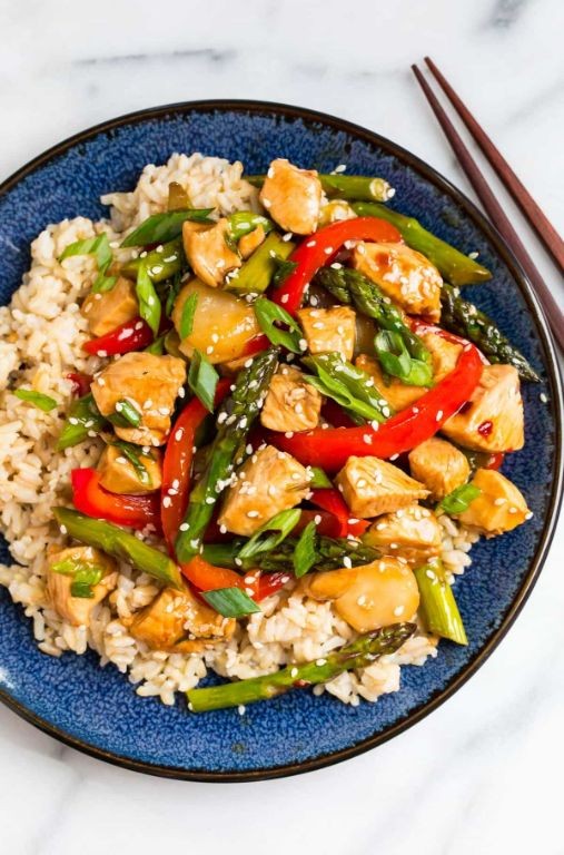 Teriyaki Chicken Stir-Fry with Minute Rice