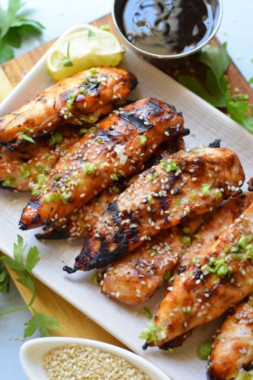 Teriyaki Grilled Chicken Strips
