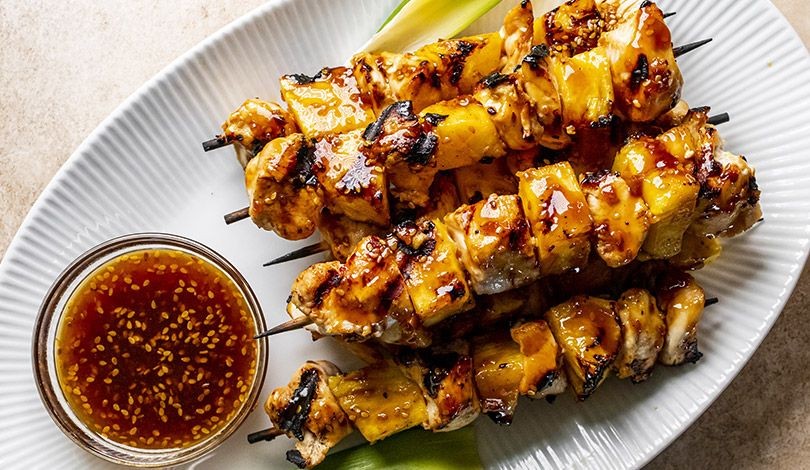 Teriyaki Pineapple Chicken Skewers