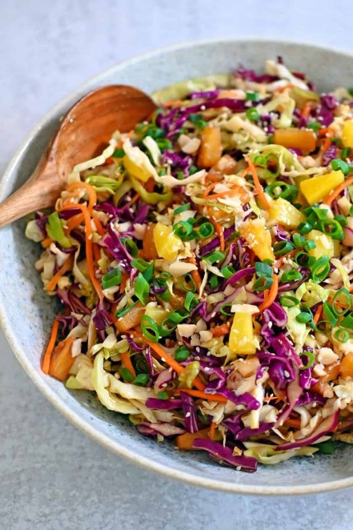 Teriyaki Pineapple Cole Slaw