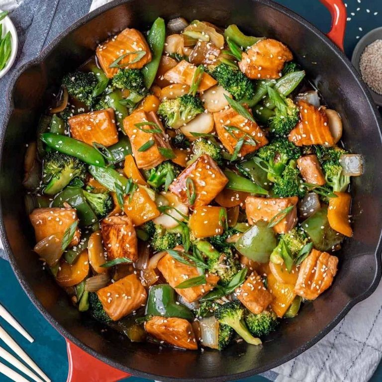 Teriyaki Salmon Stir Fry