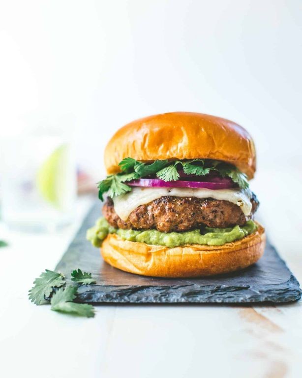 Tex-Mex Smash Burger with Guacamole