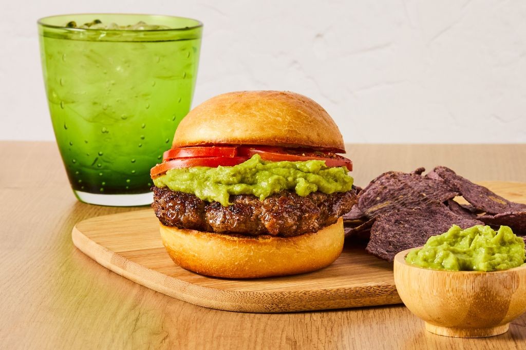 Tex-Mex Western Burger with Guacamole