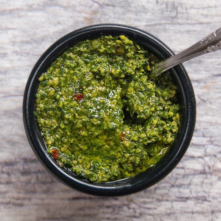 Thai Basil and Peanut Pesto