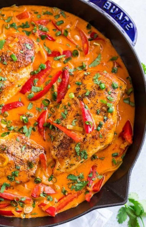 Thai Coconut Curry Chicken Breasts