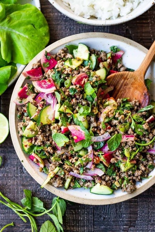 Thai Eggplant Laab Salad
