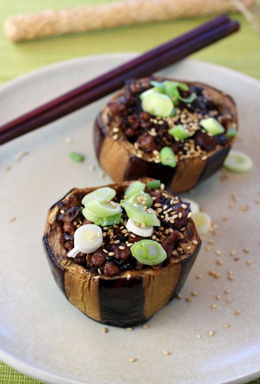 Thai Eggplant Stuffed with Pork
