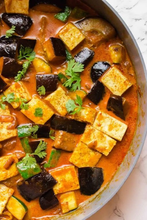 Thai Eggplant and Tofu Red Curry