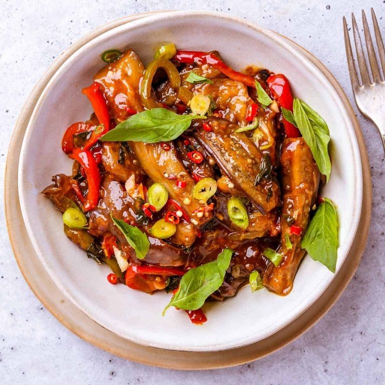 Thai Eggplant with Holy Basil