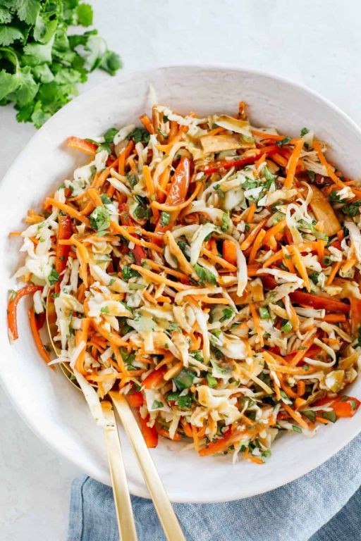 Thai Ground Chicken and Cabbage Salad