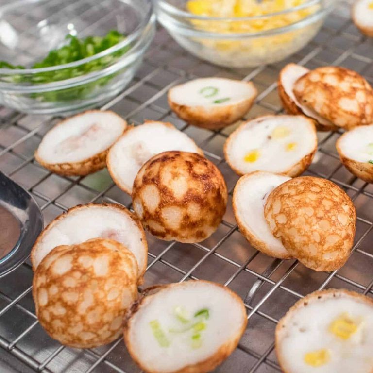 Thai Khanom Krok (Coconut Rice Pancakes)