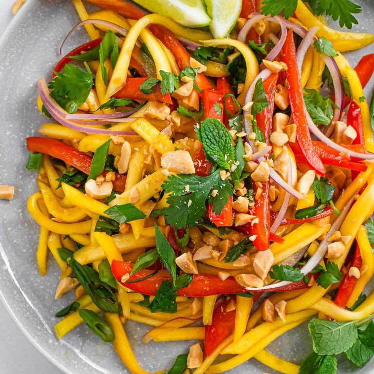 Thai Mango Salad with Lime Dressing