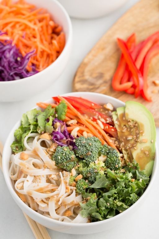 Thai Peanut Noodle Power Bowl