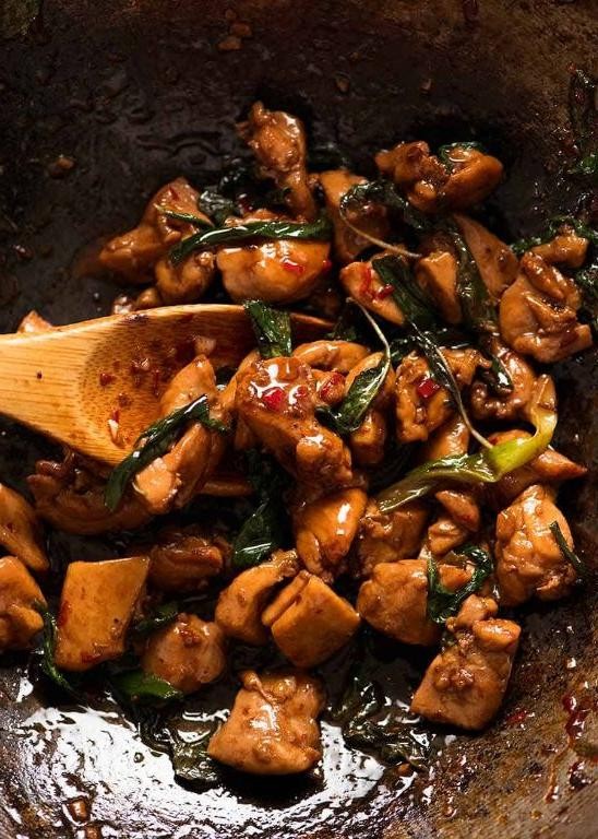 Thai Purple Basil Chicken Stir-Fry