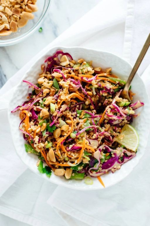 Thai Quinoa Salad with Peanut Dressing