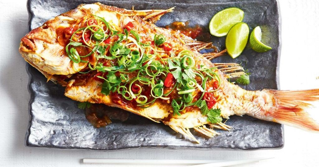 Thai-Style Whole Red Snapper with Tamarind Glaze