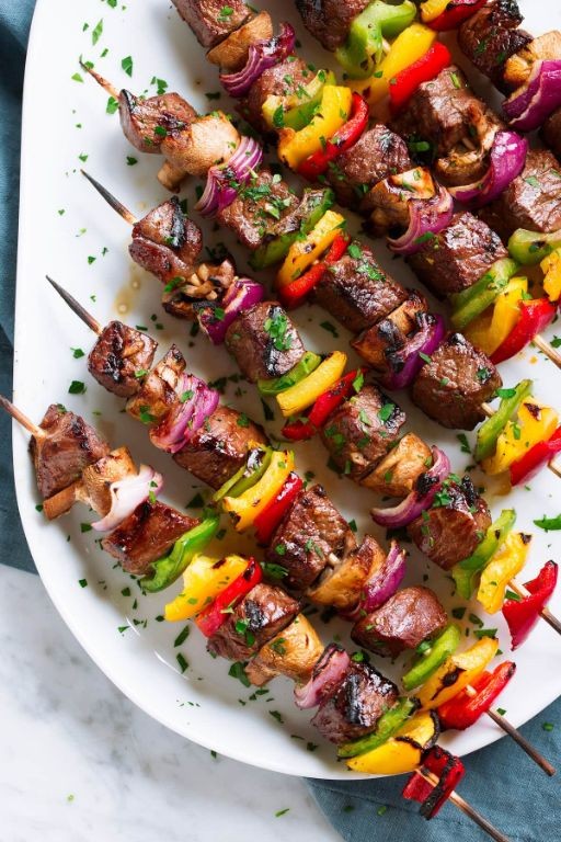 Thin Sirloin Steak Kebabs