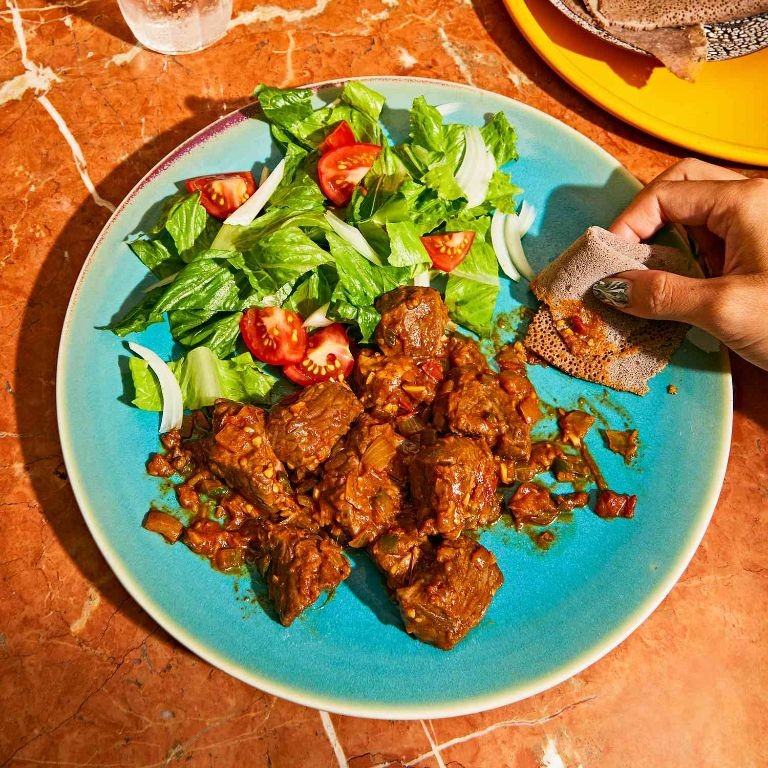 Tibs (Sautéed Beef or Lamb with Vegetables)
