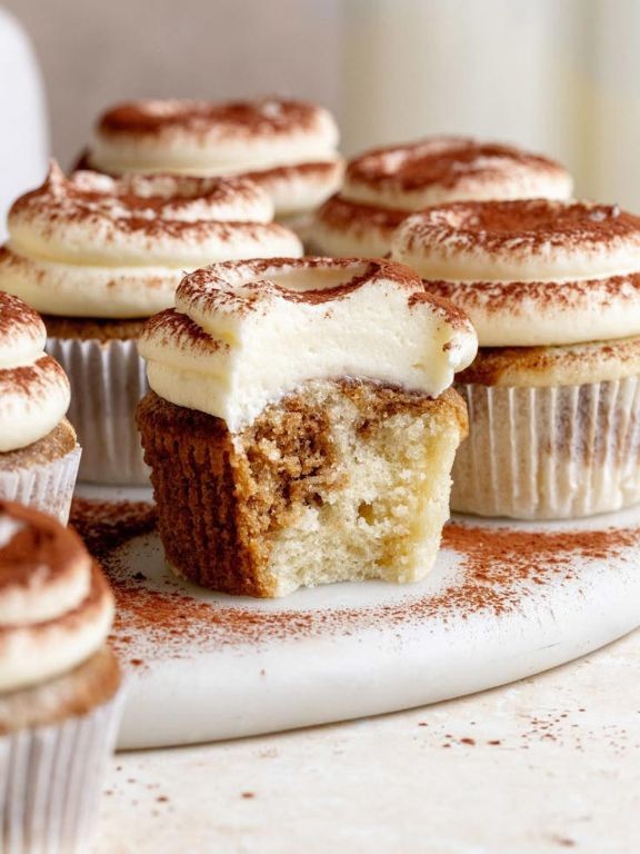 Tiramisu Minion Cupcakes with Coffee-Infused Layers