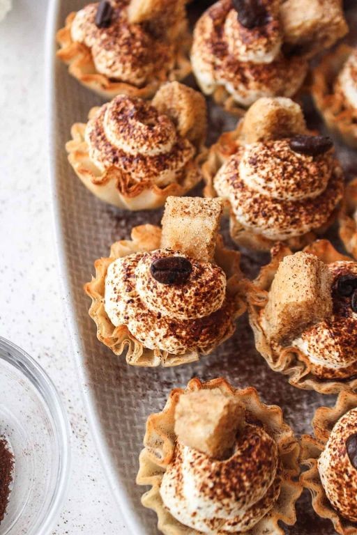 Tiramisu-Filled Dessert Shells