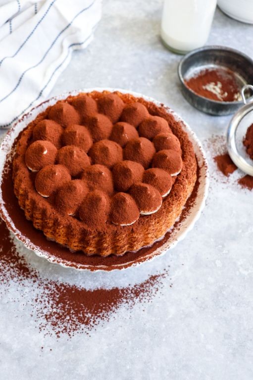 Tiramisu-Inspired Flan with Cocoa Dusting