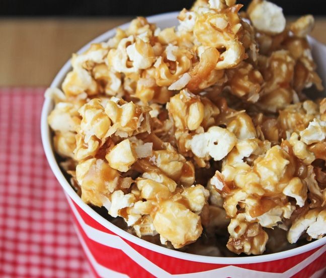 Toasted Coconut Caramel Corn