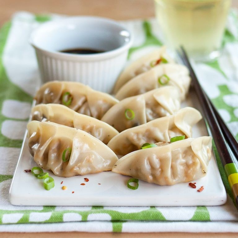 Tofu Skin Dumplings with Shiitake Filling