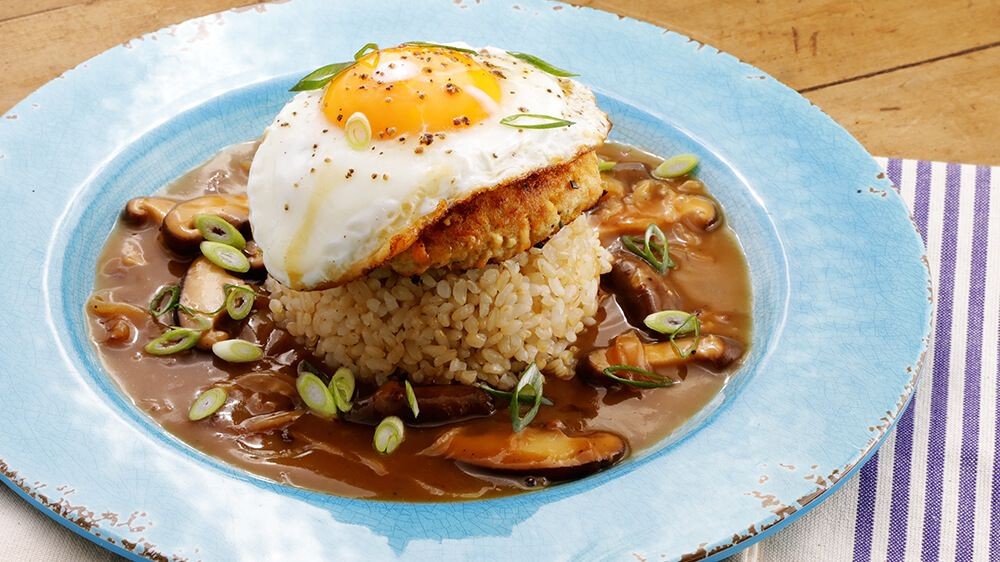 Tofu and Veggie Loco Moco
