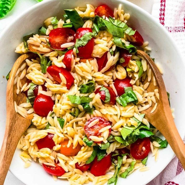 Tomato Basil Orzo Salad