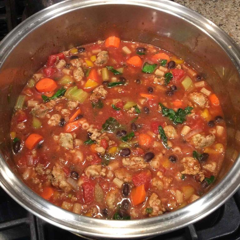 Tomato Soup with Italian Sausage