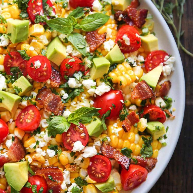 Tomato and Corn Salad with Lime Dressing