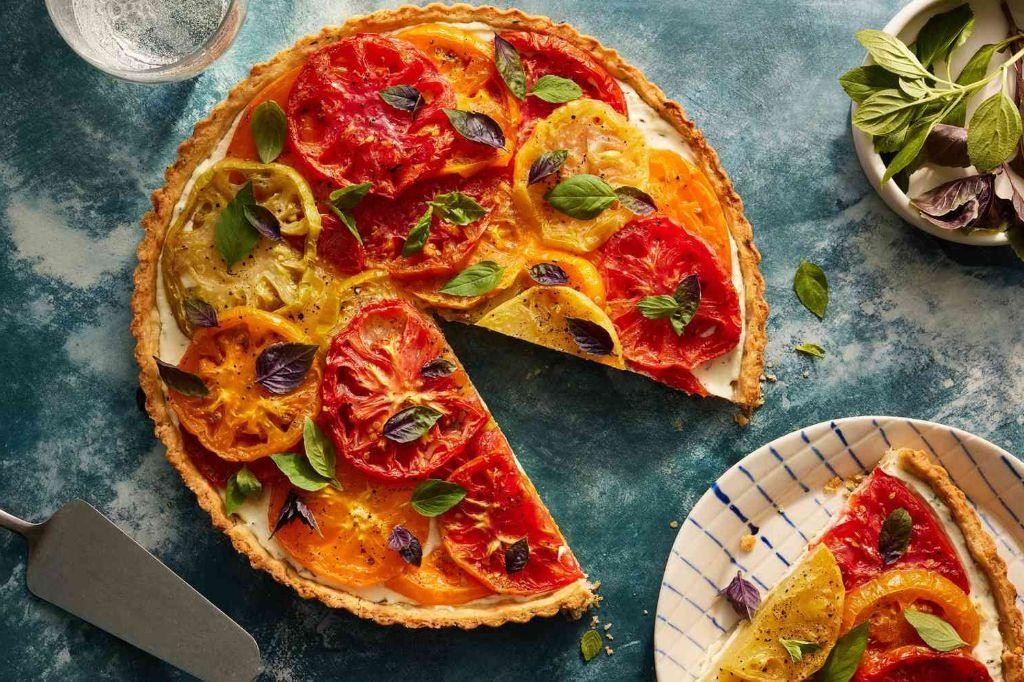 Tomato and Goat Cheese Tart with Thyme