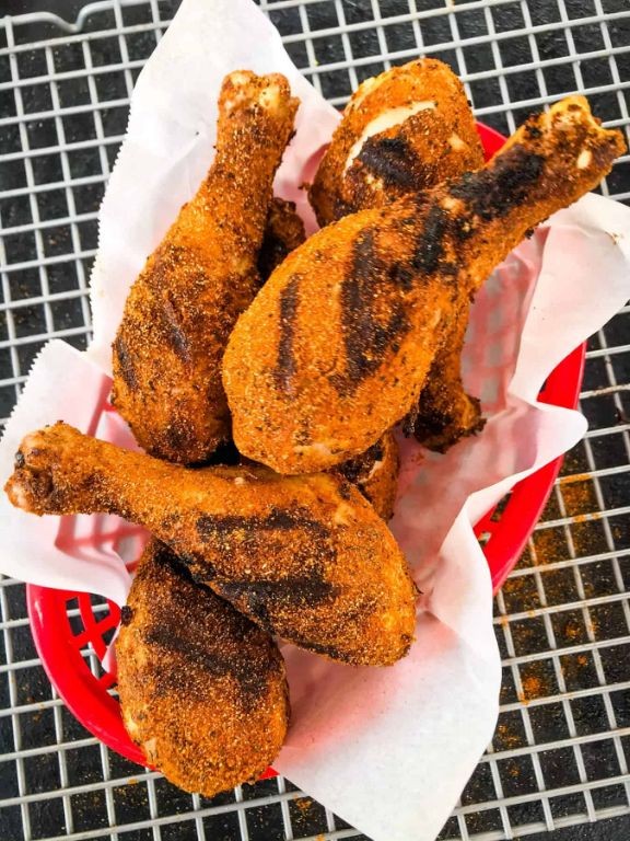 Traeger Chicken Legs with Spicy Cajun Rub