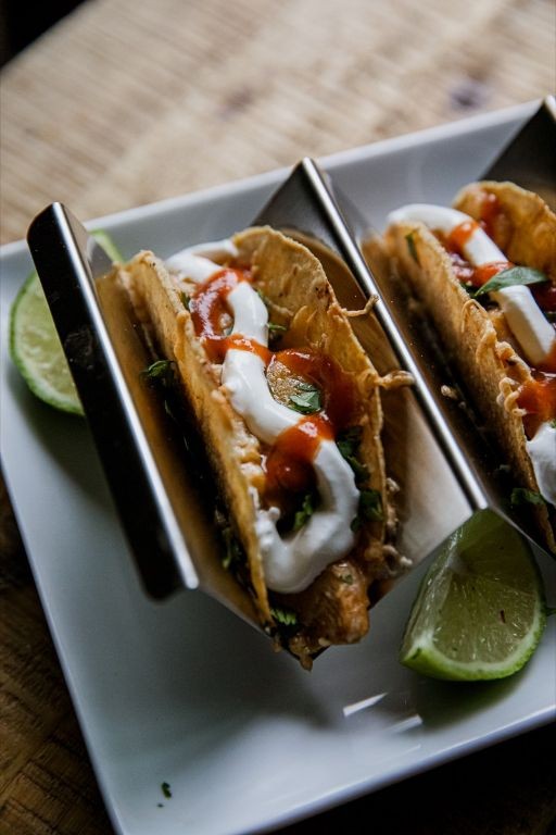 Traeger Chicken Tacos with Avocado Lime Crema