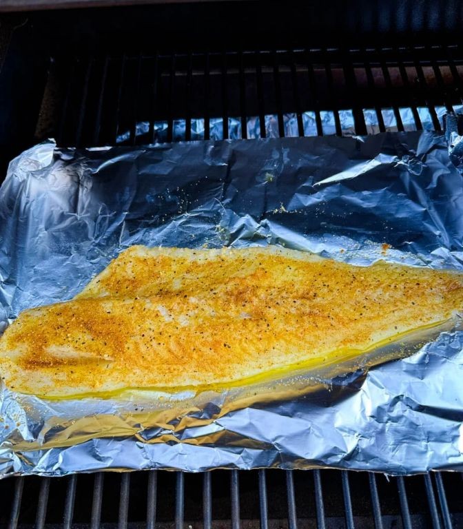 Traeger Smoked Cod with Cajun Spices