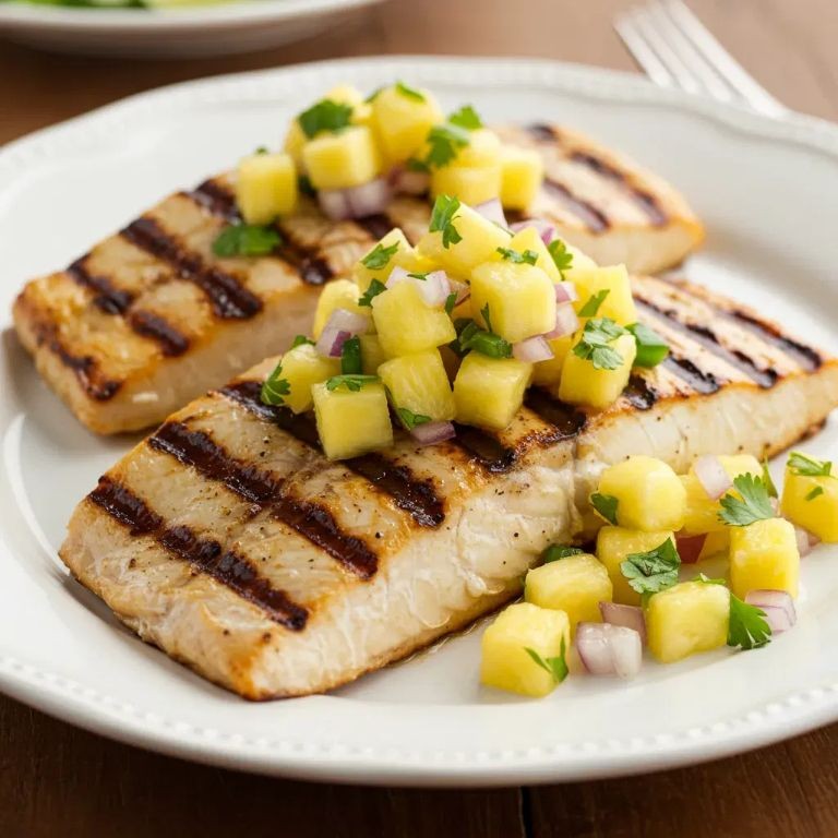 Traeger Smoked Mahi-Mahi with Pineapple Salsa