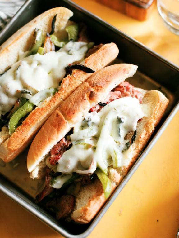 Tri Tip Philly Cheesesteak Sandwich