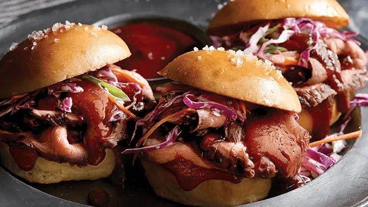 Tri Tip Sliders with BBQ Sauce